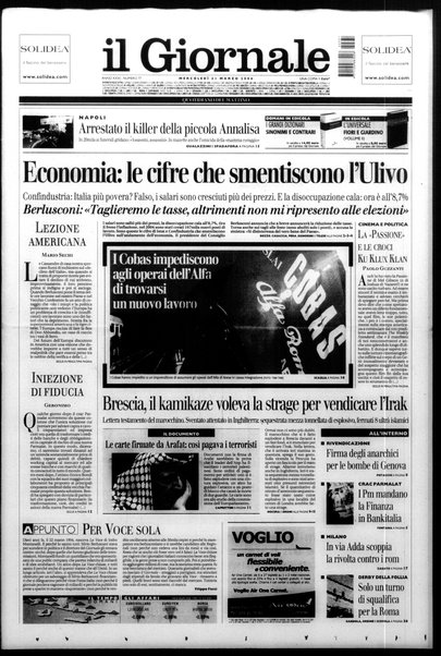 Il giornale : quotidiano del mattino